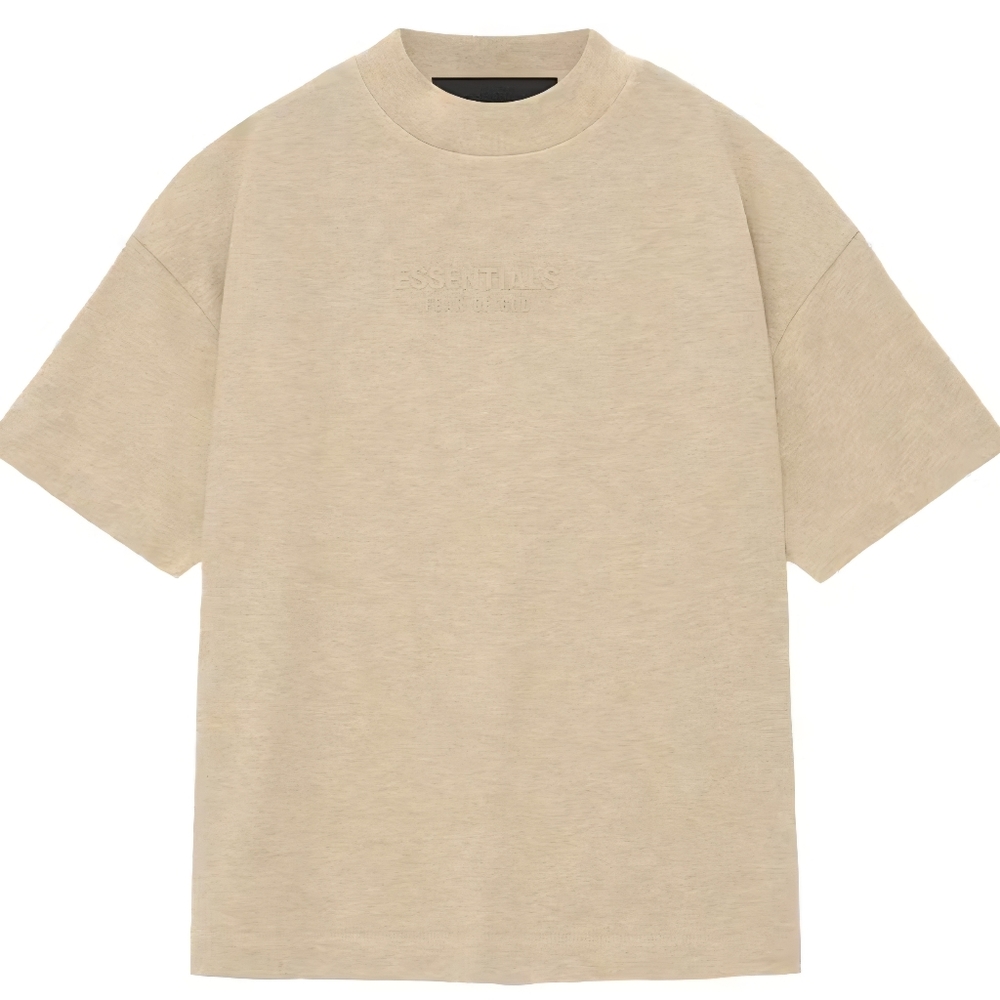 NWT Fear of God Essentials Kids Tee Gold Heather 4-5y